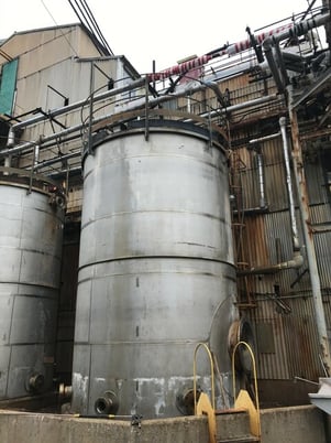 15000 gallon Witherup Fabrication & Erection, vertical Stainless Steel mixing agitated tank, 12' x 18', flat - Image 2