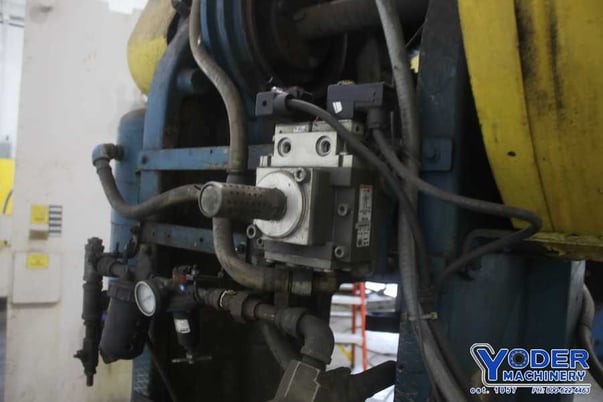 70 Ton, Johnson #70, OBI press, 5" stroke, 17-1/2" Shut Height, air clutch & brake, 7.5 HP, #74096 - Image 8