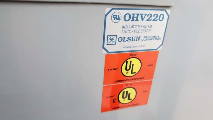 50 KVA 14400 Primary, 120/240 Secondary, Olsun, dry type, Nema 3R - Image 6