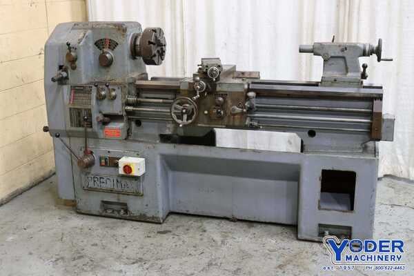 17" x 42" Precimax #1742, gap bed engine lathe, 11" swing over cross slide, 4-jaw 10" chuck, 3 HP, #73037 - Image 1