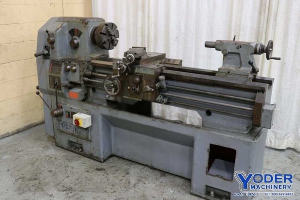 17" x 42" Precimax #1742, gap bed engine lathe, 11" swing over cross slide, 4-jaw 10" chuck, 3 HP, #73037 - Image 2