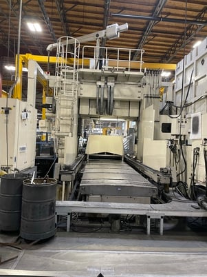 Okuma #MCR-BII2.5, bridge type machining center, 157" X, 125" Y, 31" Z, 180 automatic tool changer, 6000 RPM - Image 6