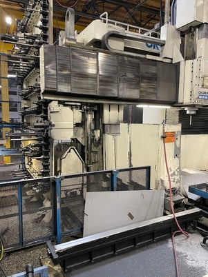 Okuma #MCR-BII2.5, bridge type machining center, 157" X, 125" Y, 31" Z, 180 automatic tool changer, 6000 RPM - Image 8