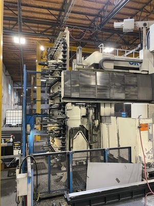 Okuma #MCR-BII2.5, bridge type machining center, 157" X, 125" Y, 31" Z, 180 automatic tool changer, 6000 RPM - Image 10