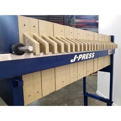 JWI Inc. #470G32-25-4MYLW, 470mm j-press filter, 88 sq.ft., 7000 psi clamp pressure - Image 4