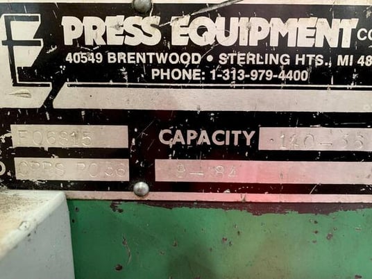 36" x .14" Coe Press Equipment #CPPS-PO-36, powered straightener - Image 4