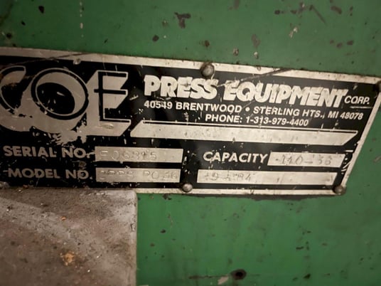 36" x .14" Coe Press Equipment #CPPS-PO-36, powered straightener - Image 6