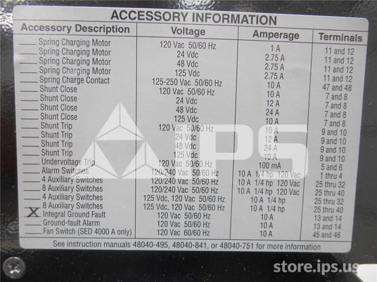 800 Amps Square D Sed36800lsg Mo/do (sed36800) Micrologic Series B Lsig, 800 Amps Ct, Arp075 Rp - Image 2