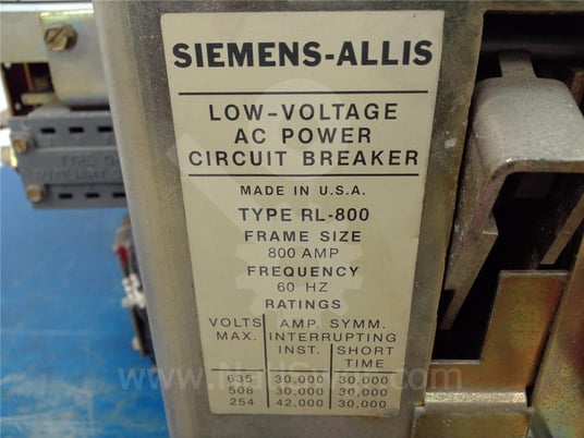800 Amps Sa Rl-800 Eo/do 125 Volts DC Control, Ssii Lig, 200 Amps Ct, Dual Switch Bell Alarm - Image 6