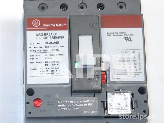 GE Spectra Sel Mccb Mag-break 15at, 15 Amps Rp, Inst 43-102a, Rms Lsi - Image 1