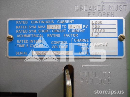 1200 Amps ITE 5hk250 Eo/do (5hk 250) 125 Volts DC Controls - Image 4
