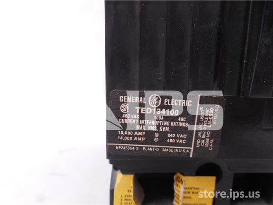 GE E150 Line Ted Mccb 100a, 14ka, 3 Pole - Image 2
