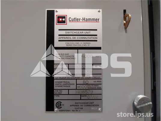 4000 Amps Ch Magnum Ds Indoor Switchgear 1-3000 Amps Feeder, 2-2000 Amps Feeder - Image 4