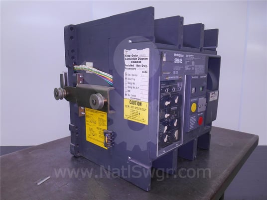 1600 Amps WH Spb-65 Eo/do (spb65) 120 Volts AC Control, 24 Volts DC Trip, Pow-r Trip 7 Lsig, 1600 Amps Rp - Image 9