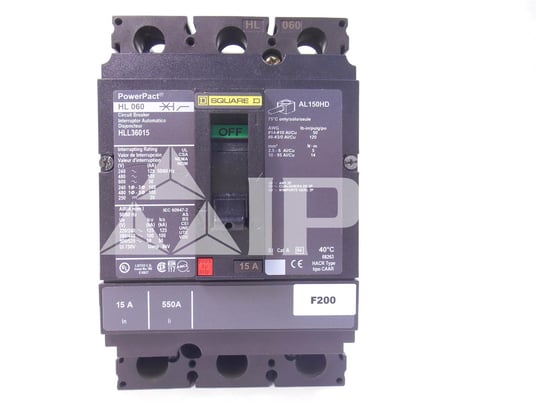 Square D Powerpact Hl060 Mccb 15at - Image 1