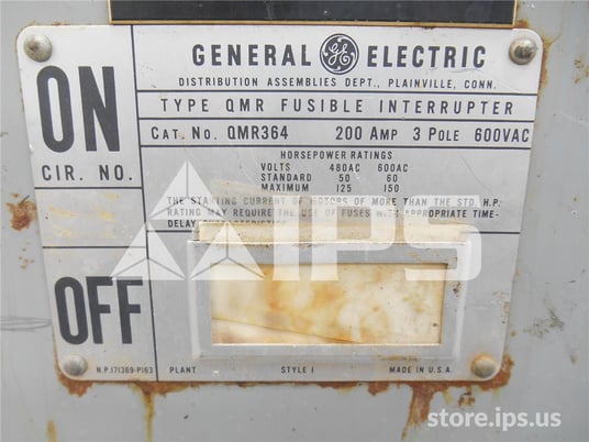 200 Amps GE Qmr Low Voltage Disconnect Switch - Image 2