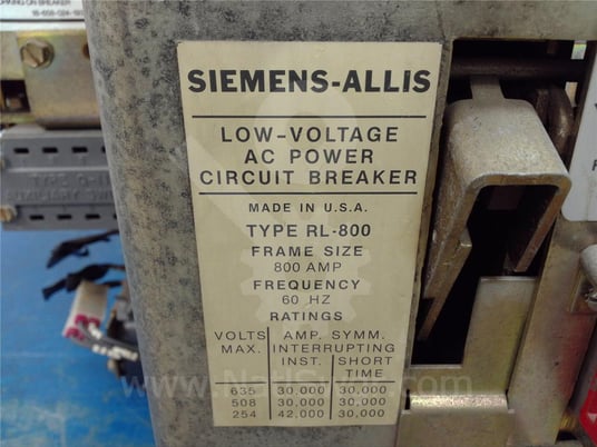 800 Amps Sa Rl-800 Eo/do 125 Volts DC Control, Ssii Lig, 200 Amps Ct, Dual Switch Bell Alarm - Image 6
