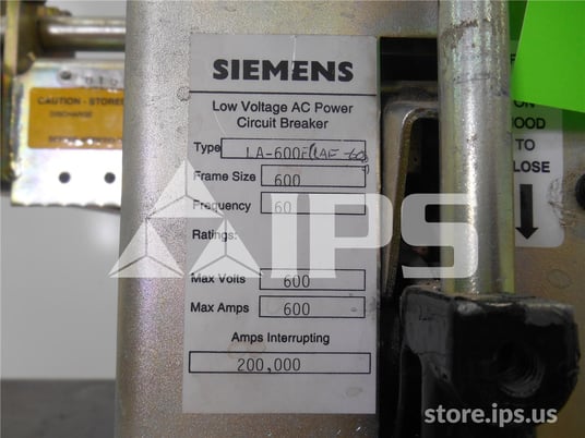 600 Amps Sa Laf-600a Mo/do Static Trip Iii Ls, 600 Amps Ct, 800 Amps Fuse - Image 3