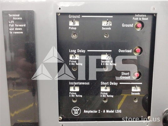 1600 Amps Ch Dsl-416 Eo/do 48 Volts DC Control, Amptector I-a Lsig, 1200 Amps Ct, 2500 Amps Fuse - Image 5