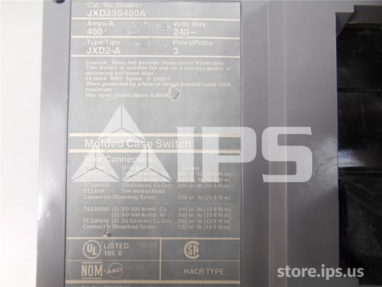 Sa Sentron Jxd2-a Mccb Switch, No Overcurrent Protection - Image 3