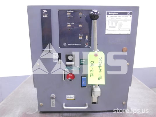 800 Amps WH Ds-206 Mo/do Amptector I Lsg, 800 Amps Ct, Dual Switch Bell Alarm - Image 1