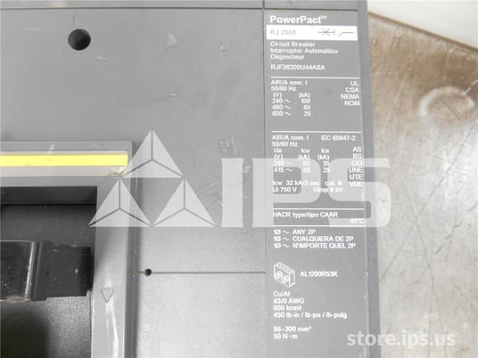 Square D Rjf Powerpact R-frame Mccb Micrologic 6.0 Amps Lsig, 120v Trip - Image 4