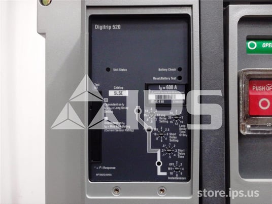 800 Amps Ch Mds6083hea0652nmnn2nmanax Mo/bi Unused Surplus (mds608) Digitrip 520 Lsi, 600 Amps Rp, 600 Amps Ct - Image 5