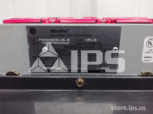 1600 Amps GE Wph-16 Mo/do We2gbtmx1xaxxxx 120 Volts AC Trip, Mvt Pm Lsig, 1600 Amps Ct, 1600 Amps Rp - Image 5