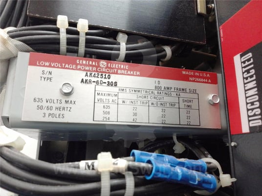 800 Amps GE Akr-6d-30s Eo/do (akr-_d-30s) 125 Volts DC Control, Mvt Li, 400 Amps Ct - Image 6