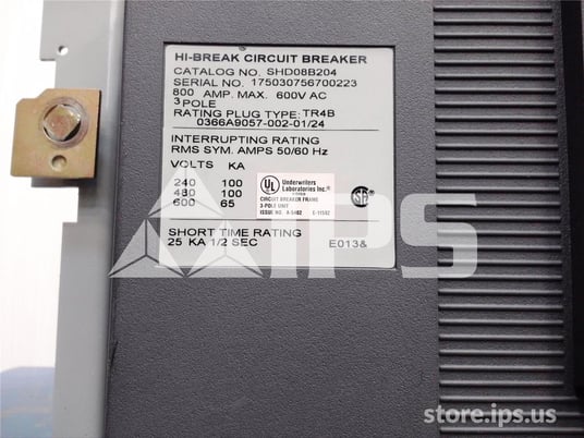 800 Amps GE Shd Power Break Ii Mo/do (shd08) Mvt Pm Lsi, 400 Amps Ct, 400 Amps Rp - Image 5