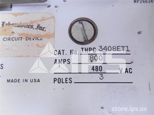 800 Amps GE Thpc Hpc Switch Mo/bi Top Feed, 480v - Image 3