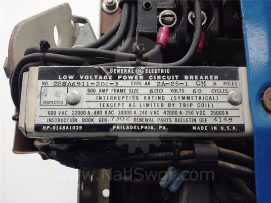 600 Amps GE Ak-4a-25 Eo/do (ak-_a-25) 230 Volts AC Control, Sst Li, 400 Amps Ct - Image 6