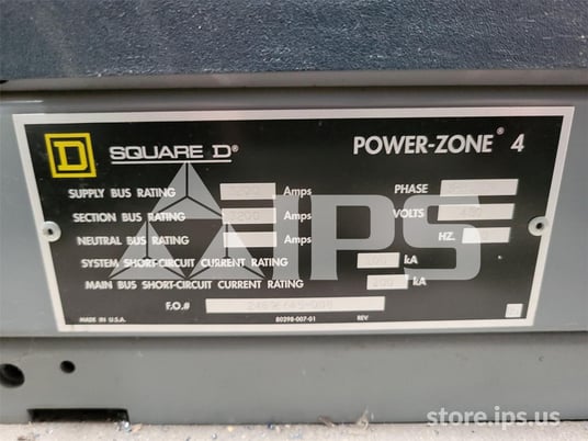 3200 Amps Square D Power Zone 4 Indoor Switchgear Unused Surplus 4-800 Amps Vertical Section, 22 Inch Wide - Image 2
