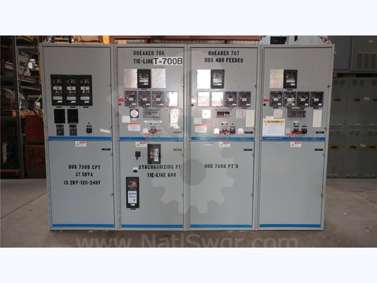 15 KV GE Vb/vb1 Indoor Switchgear 2000 Amps Breaker Compartment, Blank, 125 Volts DC Control - Image 6