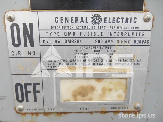 200 Amps GE Qmr Low Voltage Disconnect Switch - Image 2