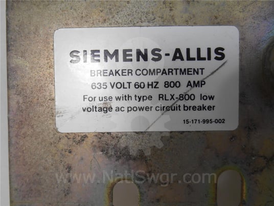 Siemens-Allis, 88S-LEFTRAIL-RLX800, LEFT HAND RAIL ASSEMBLY SURPLUS011-981 - Image 2