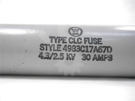 Westinghouse / Cutler Hammer 30 amps, westinghouse, 4983c17a67d, clc capacitor bank fuse surplus011-962 - Image 2
