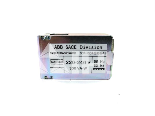 Abb, 1sda063548r1, sace 240vac/dc shunt trip coil assembly surplus017-789 - Image 1