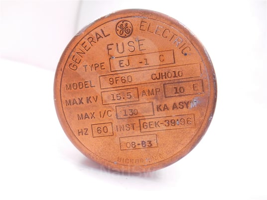 10e, general electric, 9f60cjm010, ej-1c power fuse 15.5kv surplus016-178 - Image 2