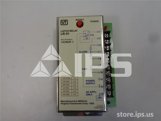 Virginia Transformer Ac/dc Seal In Relay New For Spr/ Latch Relay, 120-240vac/24-48-125 Volts DC - Image 5