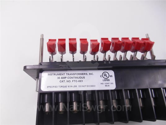 General electric, ftc-083, iti 10 point ft test switch surplus015-606 - Image 3