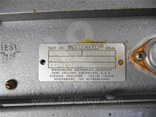 Woodward, 8270-019, eg-a diesel engine governor control surplus012-190 - Image 2