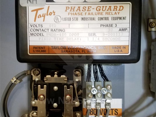 Taylor-Winfield, pndr-480, electronics phase guard relay surplus015-079 - Image 2