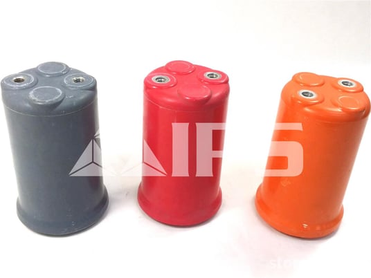 Mar-bal Polyester Indoor Stand Off Insulator 6 Inch 15 KV 3/8-16 X 5/8 4x2 Hole Pattern - Image 1
