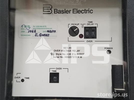 Basler Be1-59 Over Voltage Solid State Relay 125vac/dc - Image 1