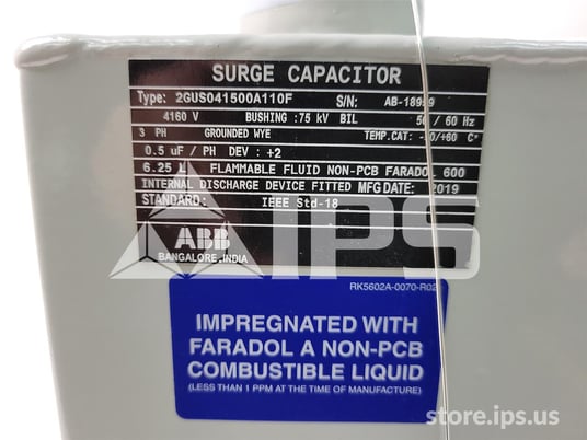 ABB Three Phase Capacitor Bank New 4160v, 75 KV Bil - Image 3