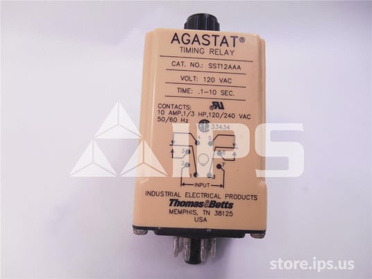 Agastat Timing Relay 120vac, .1-10 Seconds, On Delay - Image 1
