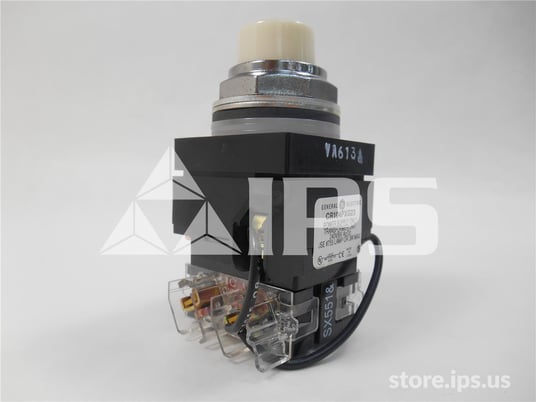 GE Cr104p Push To Test Indicator Light 240vac, White Lens - Image 2