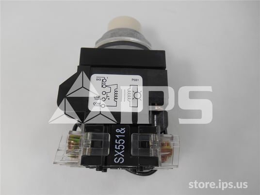 GE Cr104p Push To Test Indicator Light 240vac, White Lens - Image 3