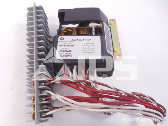 GE Auxiliary Switch Module 4 A/b For Power Break Ii, 600v - Image 1